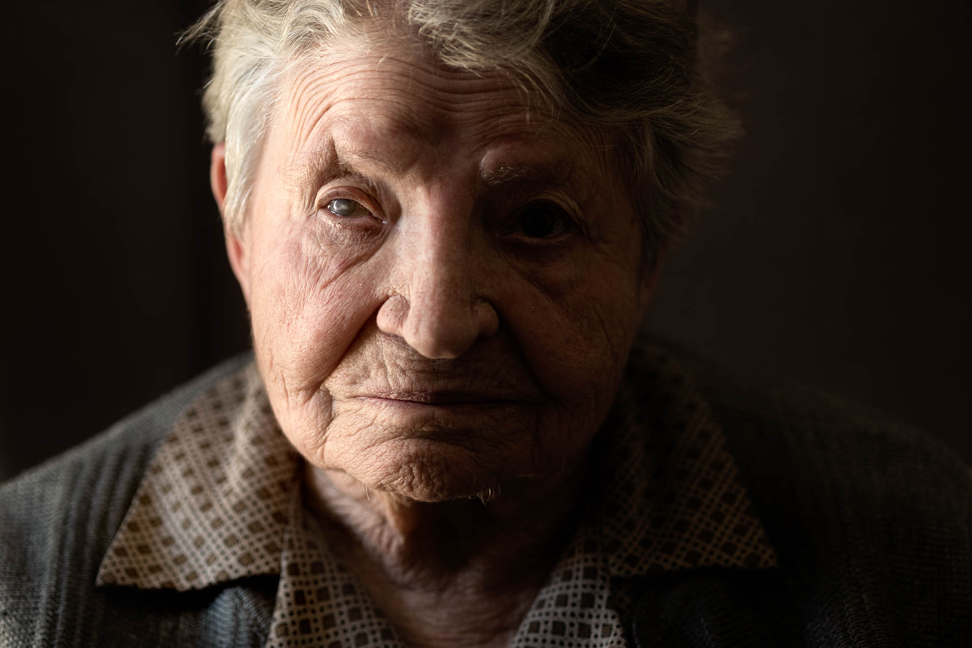 Juana Ramayo Pacheco (95 years old), 2021. Her sister Catalina was a teenager when she was shot, on the same day that the rebel troops entered Nerva, August 26, 1936. She was arrested because she had supposedly gone to see a demonstration. Juana, at 95 years old, is still afraid. She has never let her children go to a protest.